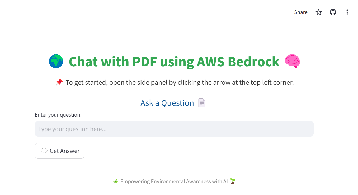 Chat with PDF Screenshot